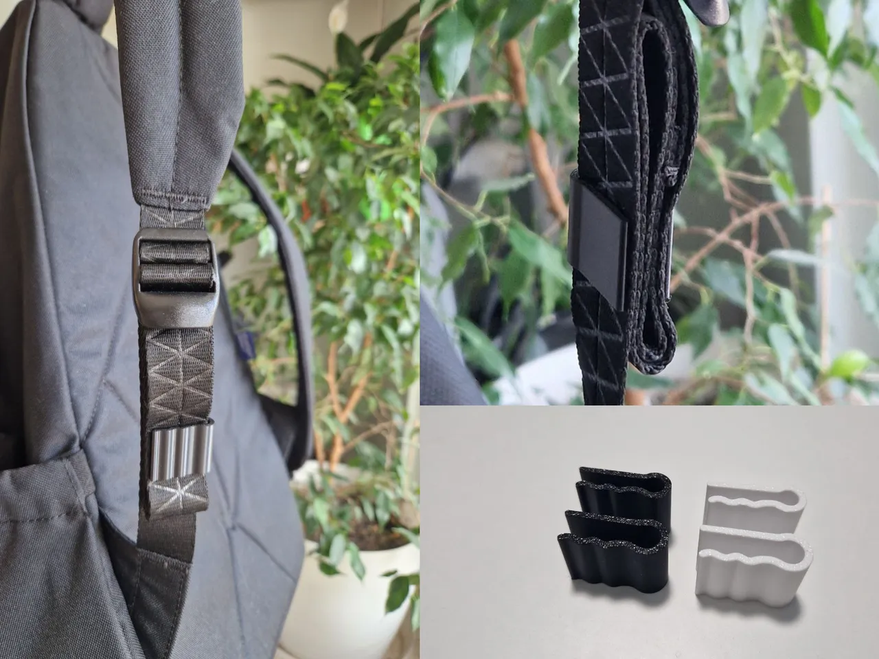 Backpack strip universal clip by Hodzinets | Download free STL model ...