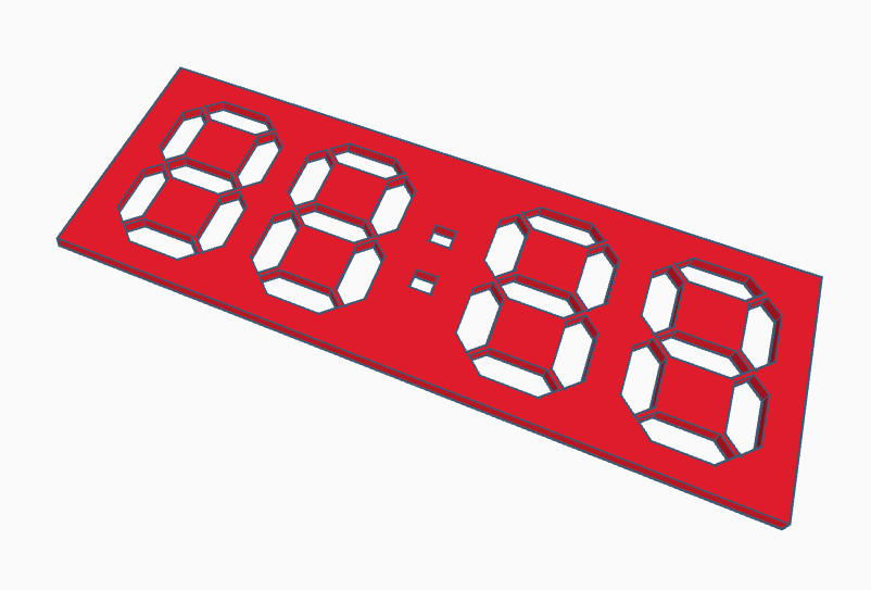 DIGITAL NUMBER STENCIL ALL NUMBERS CLOCK FORMAT by JR prints | Download ...