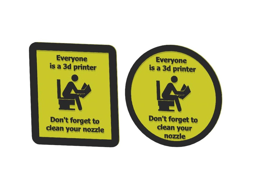 3D printer sign Funny - everyone is a 3d printer by R.deBrouwer ...