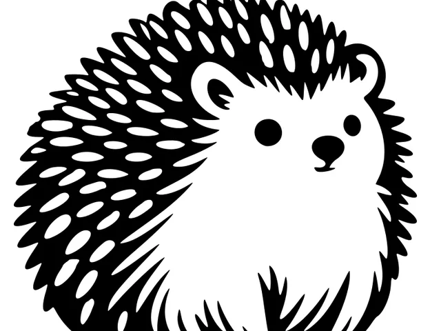 window art for kids: Little hedgehog