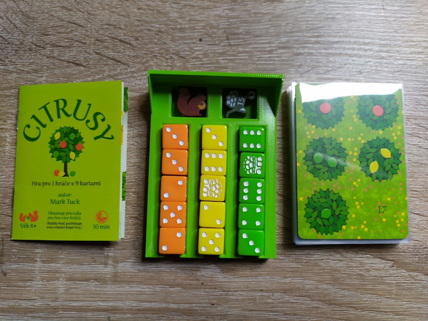 Citrusy insert (obalené karty) - Grove insert (sleeved cards)