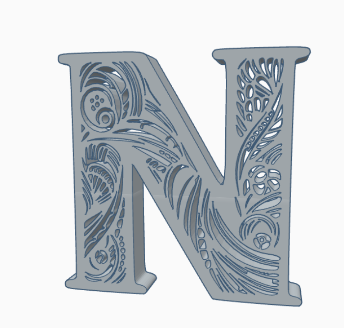 standing initial: letter N — miniatura 4