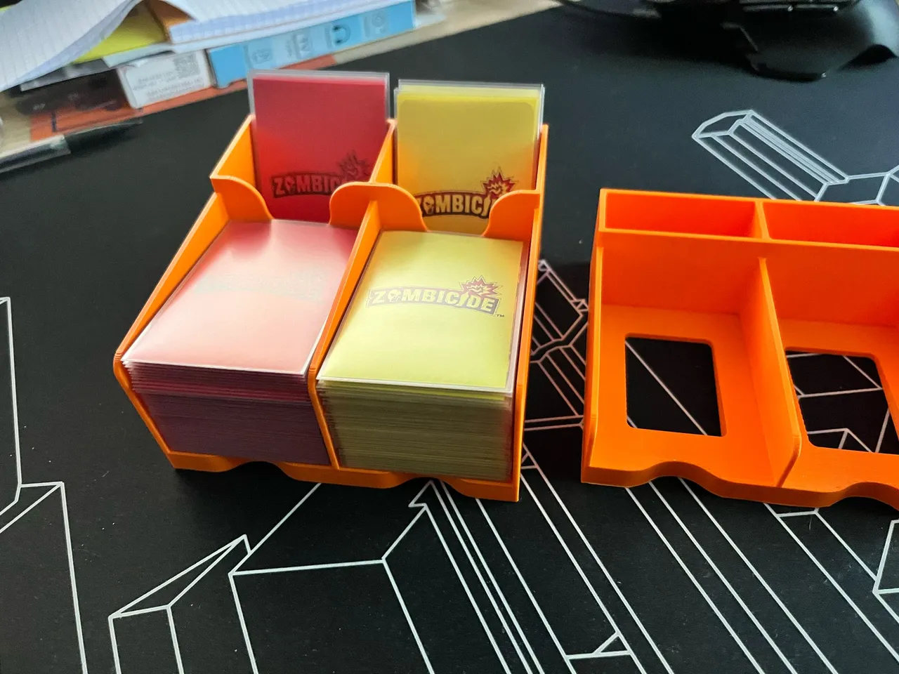 Zombicide sleeved cards tray (double and simple) with discard by  BrunoLeScribe | Download free STL model | Printables.com
