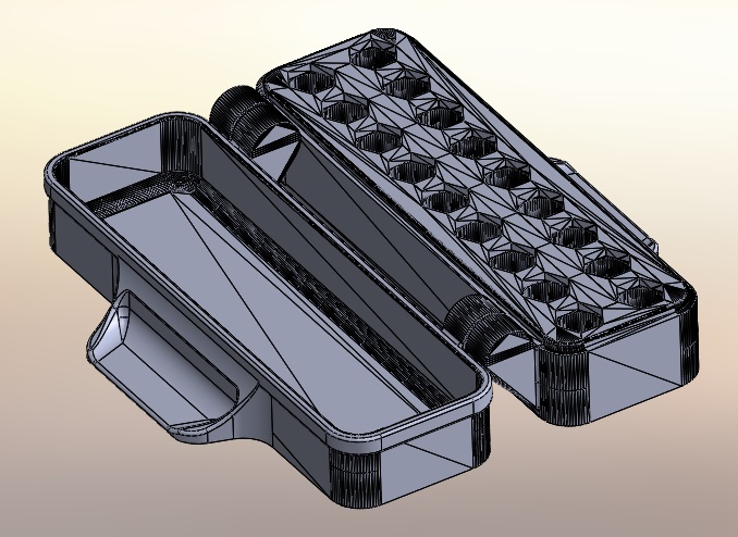 Ender 3 V3 SE - Nozzle Box W. handles 3D model thumbnail