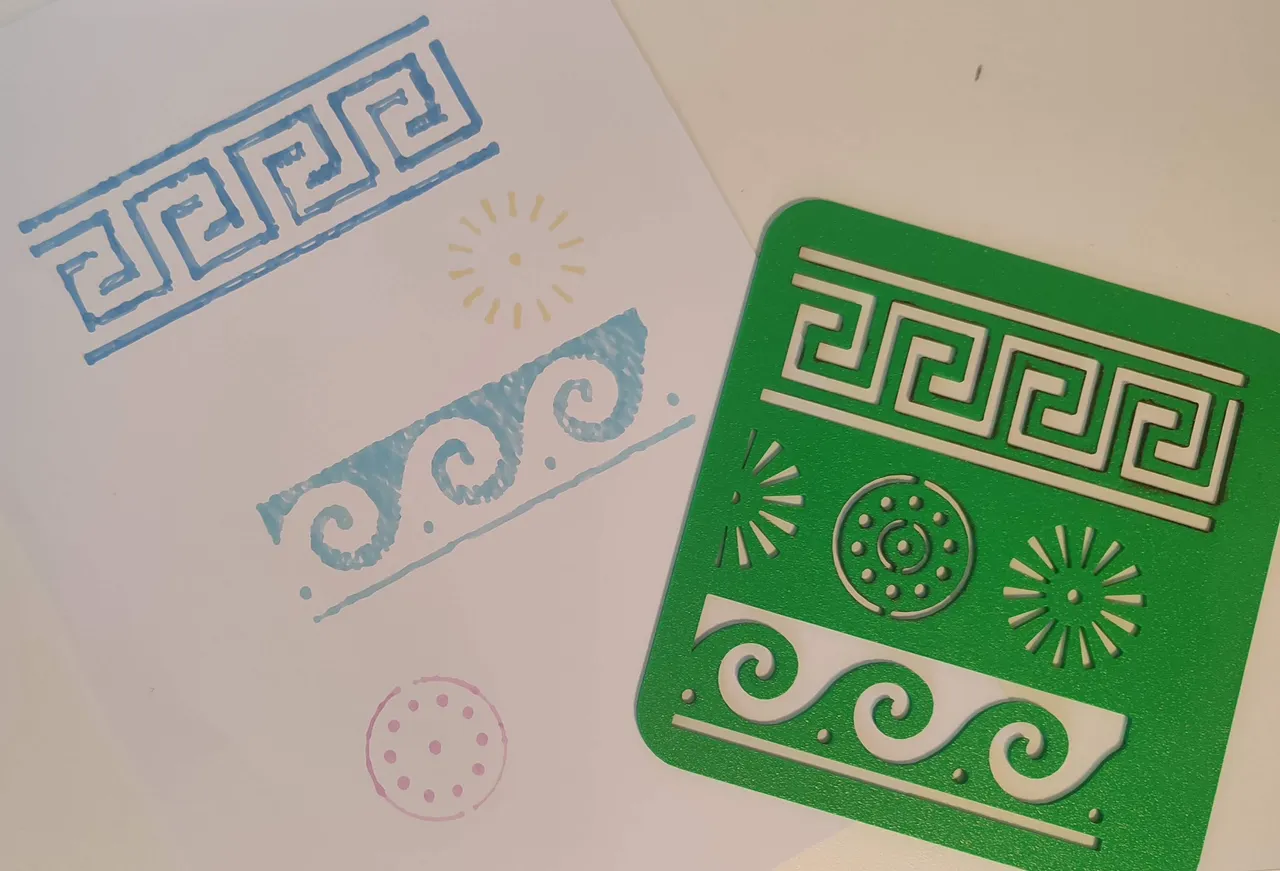 Greek pattern template by GForm3D | Download free STL model ...