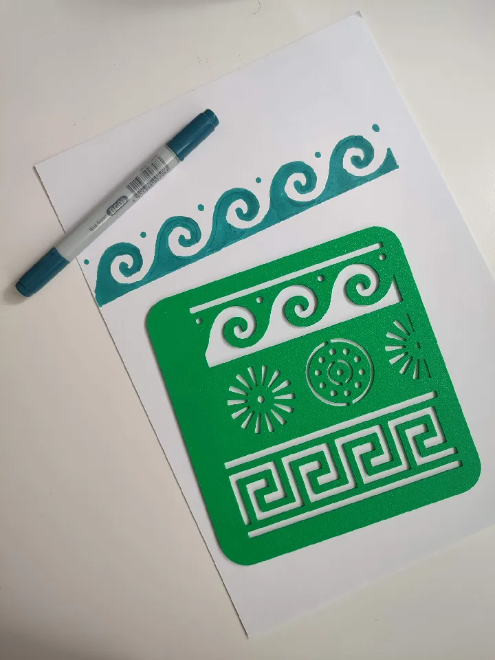 Greek pattern template by GForm3D | Download free STL model ...