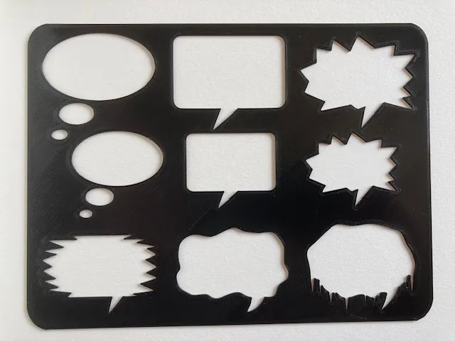 Speech bubbles for comics