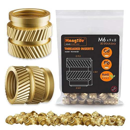 Prusa Xl Filament sensor for. Threaded Inserts M6 x 9 x 8 / PC4-M6 ...