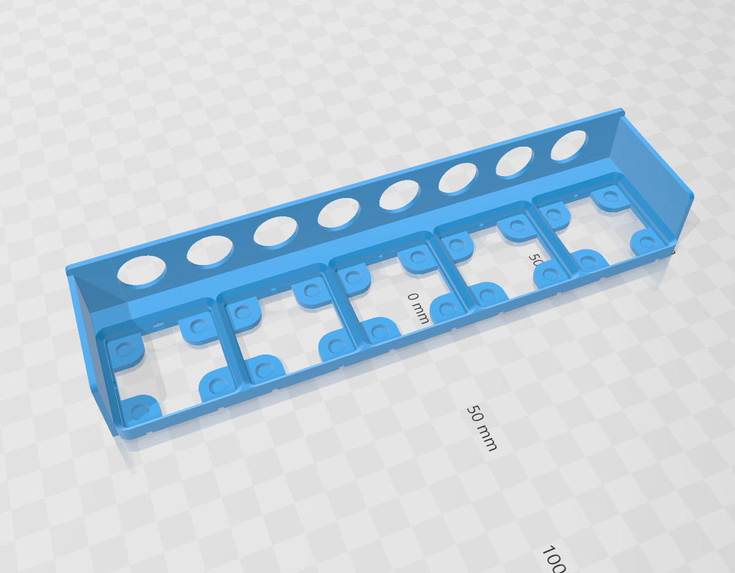 Real Threadboard Compatable 5x1 and 5x2 Gridfinity Storage Shelves - stable version