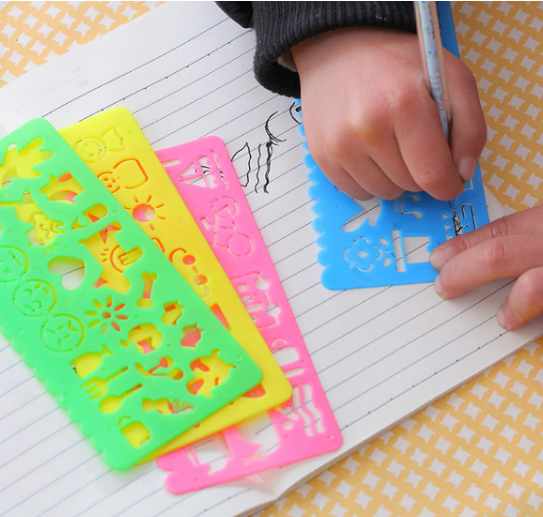 Montessori Template for Kids, Drawing Toys, Painting Stencils, Learning ...