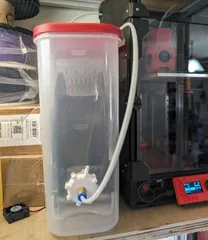 V0 Top hat two-piece reverse bowden inlet for Voron V0 or similar printers