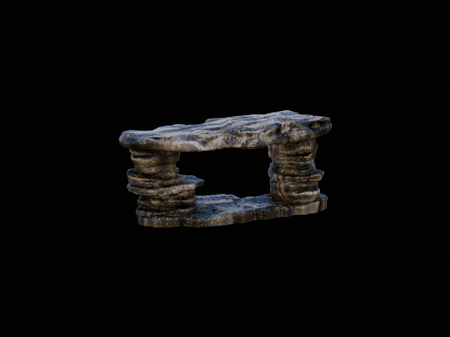 Aquarium / terrarium decoration stone wall