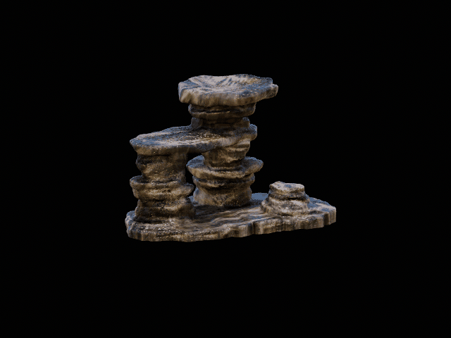 Aquarium / terrarium decoration stone wall 2