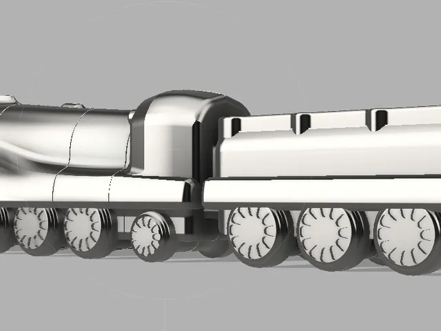 Stylised Art Deco Mallard Train Model