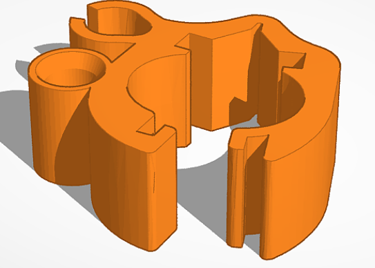 Prusa XL series: Cable protecting toolbase clip with TPU loop