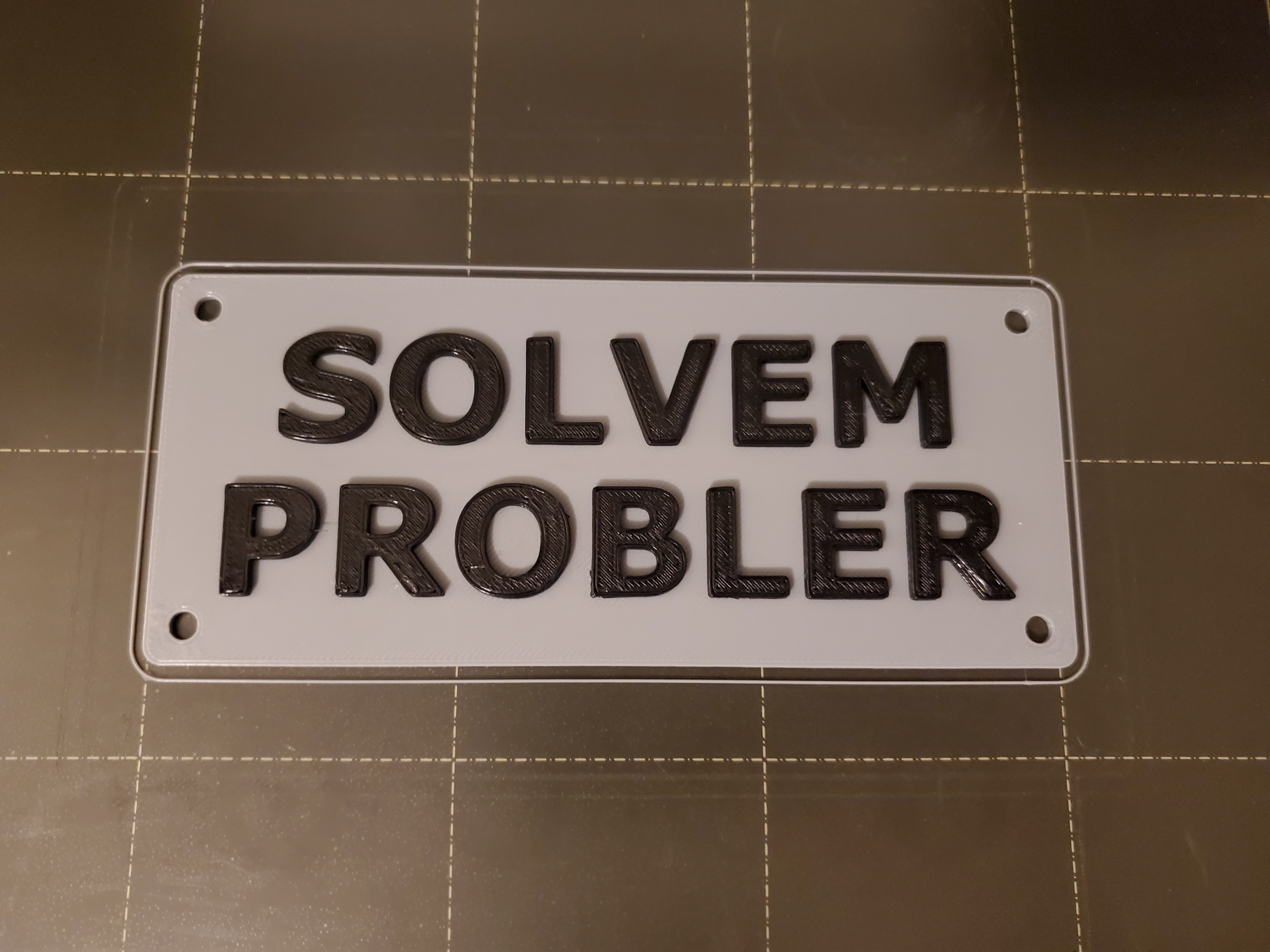 Solvem Probler Sign