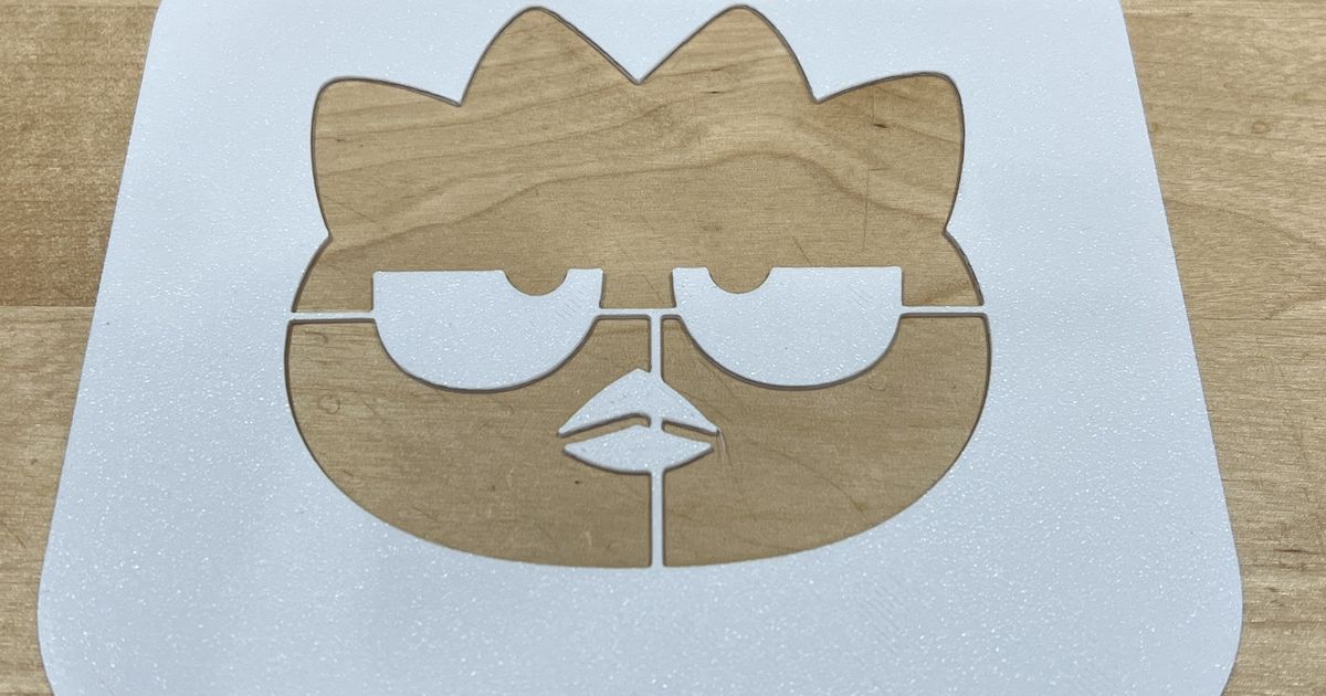 badtz-maru-drawing-stencil-by-jason-m-download-free-stl-model