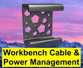 Under desk cable management / surge protector holder