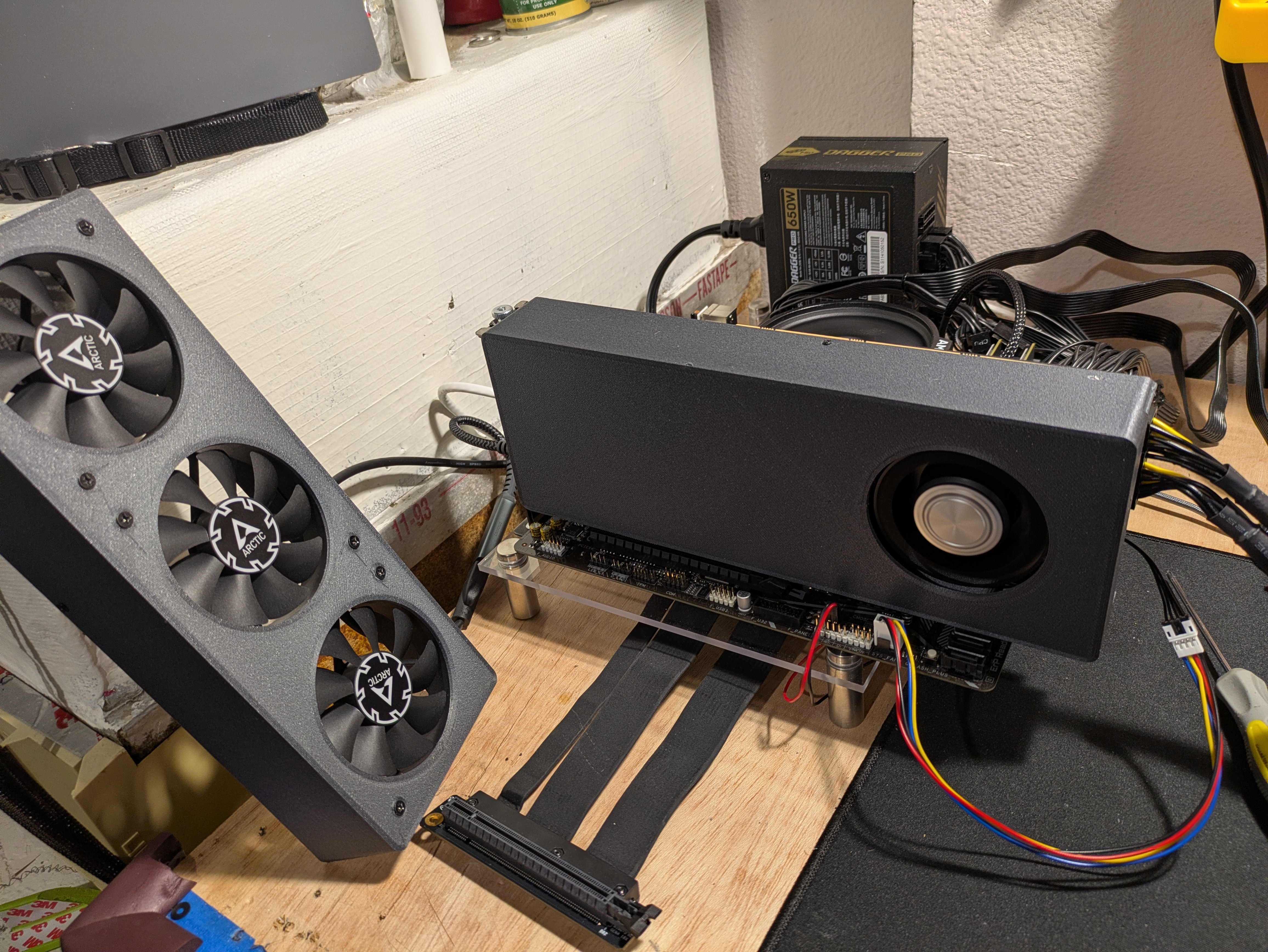 AMD Radeon Mi50 shroud for BFB0712HF blower fan