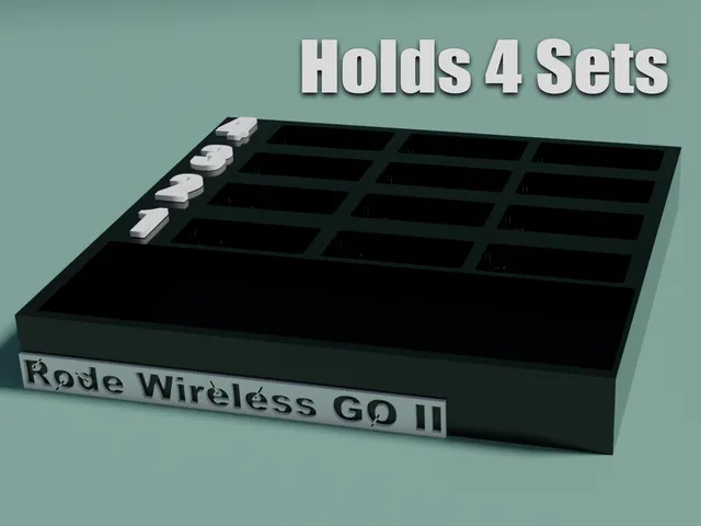 Rode Wireless Go II Mic Holder (Holds 4 sets)