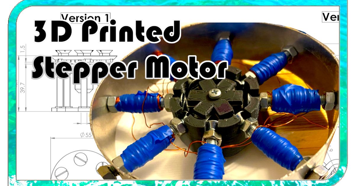 3d Printed Stepper Motor By Fraens Download Free Stl Model