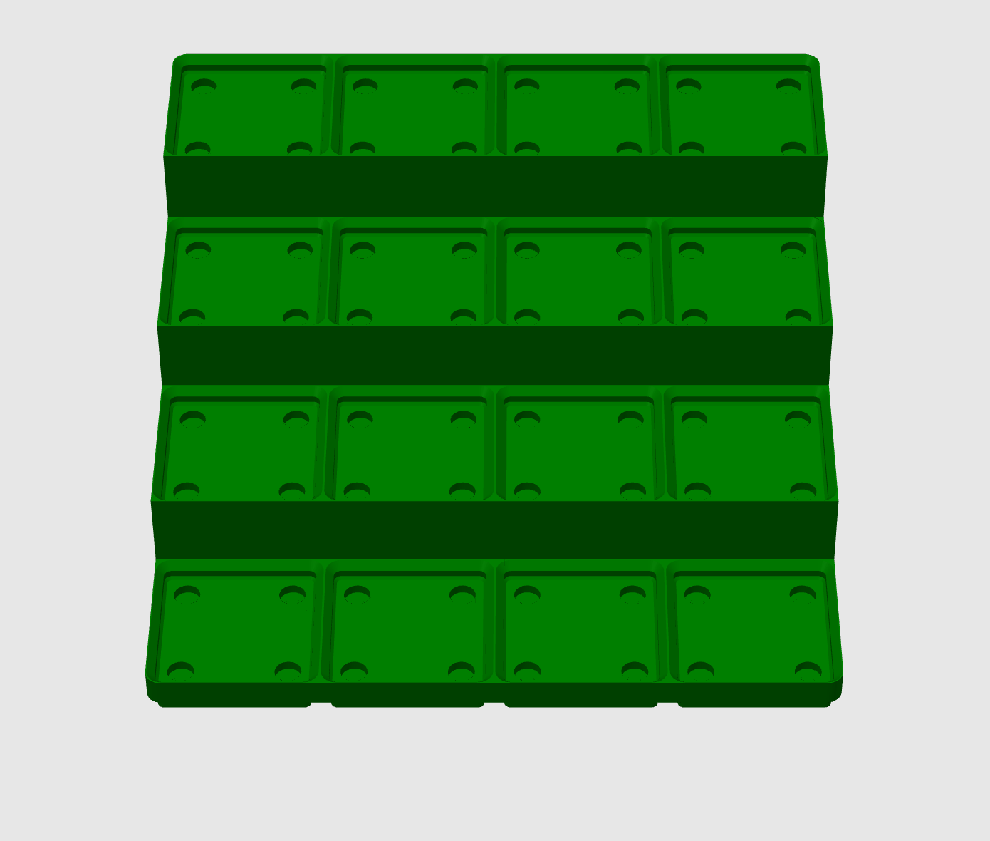 Gridfinitiy Base Stepped: Step Base Storage 4x4 for small Printers by ...