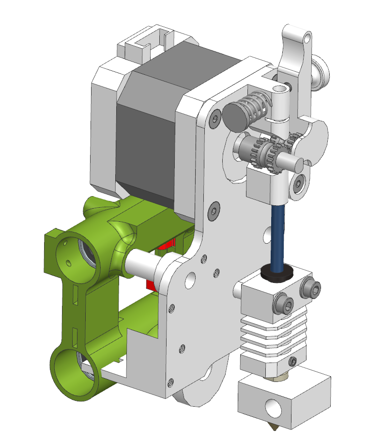 E3NG Toolhead Base MicroSwiss 3D model