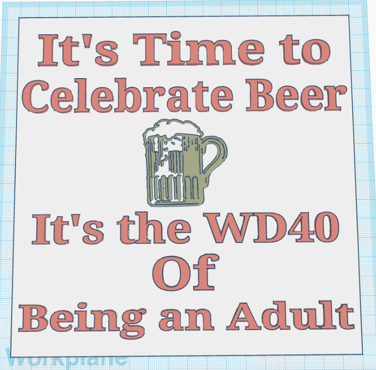 Beer WD40 Sign