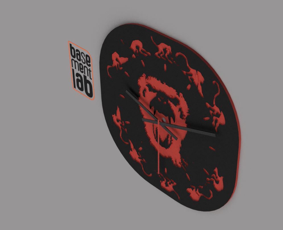 Wall Clock "12 Monkeys" Movie - Orologio da muro  "esercito delle 12 scimmie"