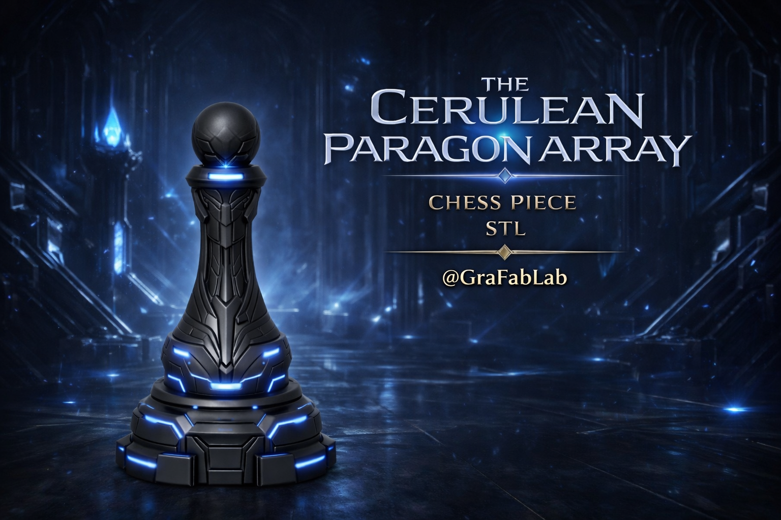 The Cerulean Paragon Array "Pawn" - chess piece