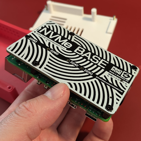 Raspberry Pi 5 NVMe case (with Pimoroni NVMe Base board) by Muldjord ...