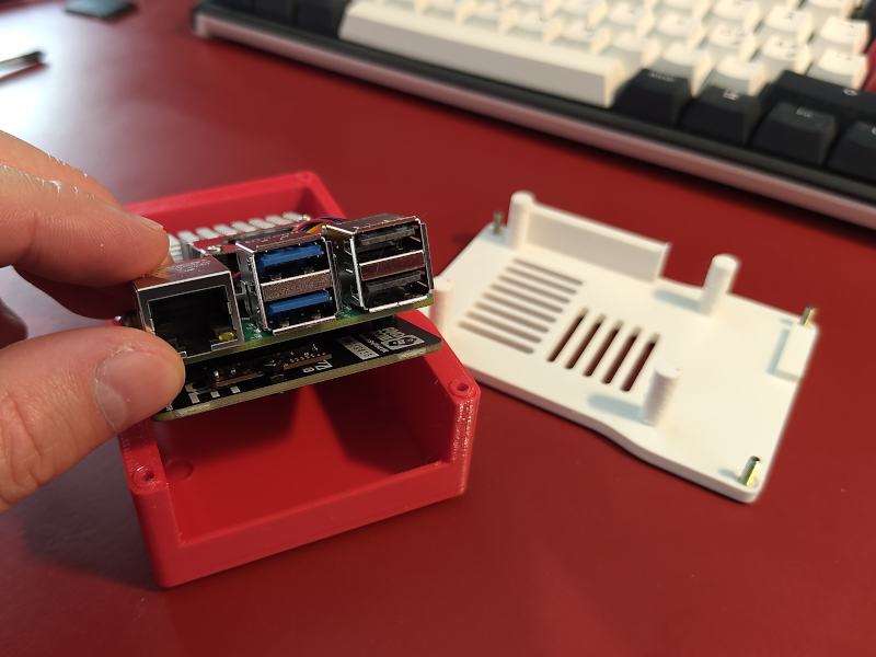 Raspberry pi 5 nvme case with pimoroni nvme base board by muldjord