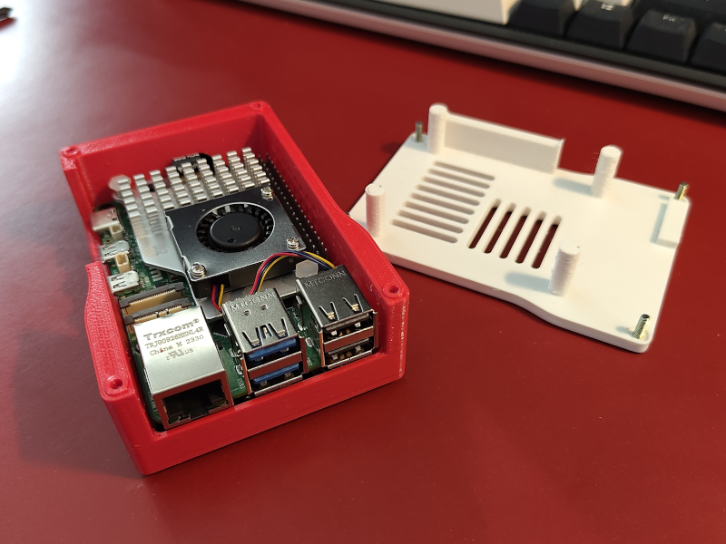 Raspberry Pi 5 Nvme Case (with Pimoroni Nvme Base Board) By Muldjord 