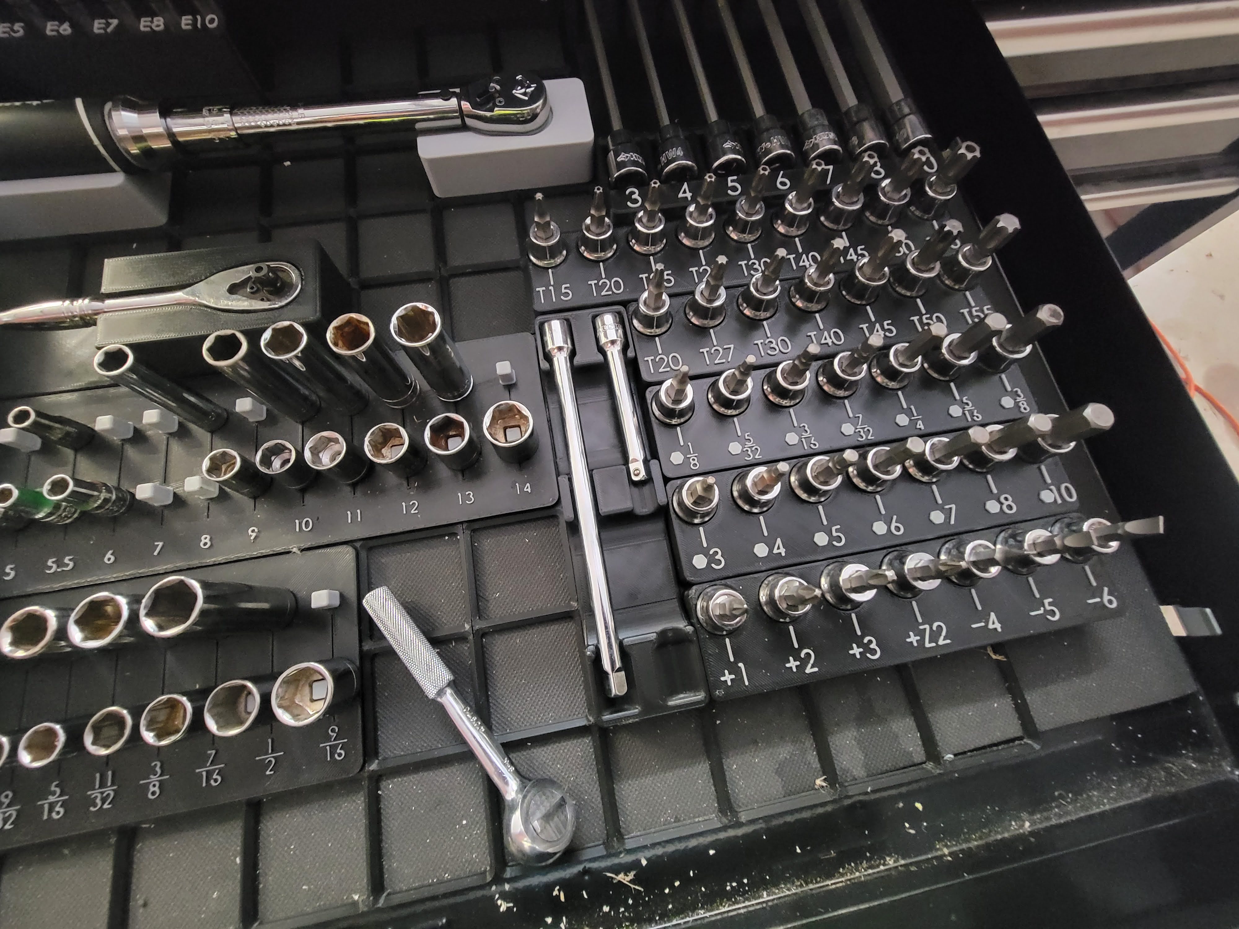 1/4 inch socket extension holder gridfinity