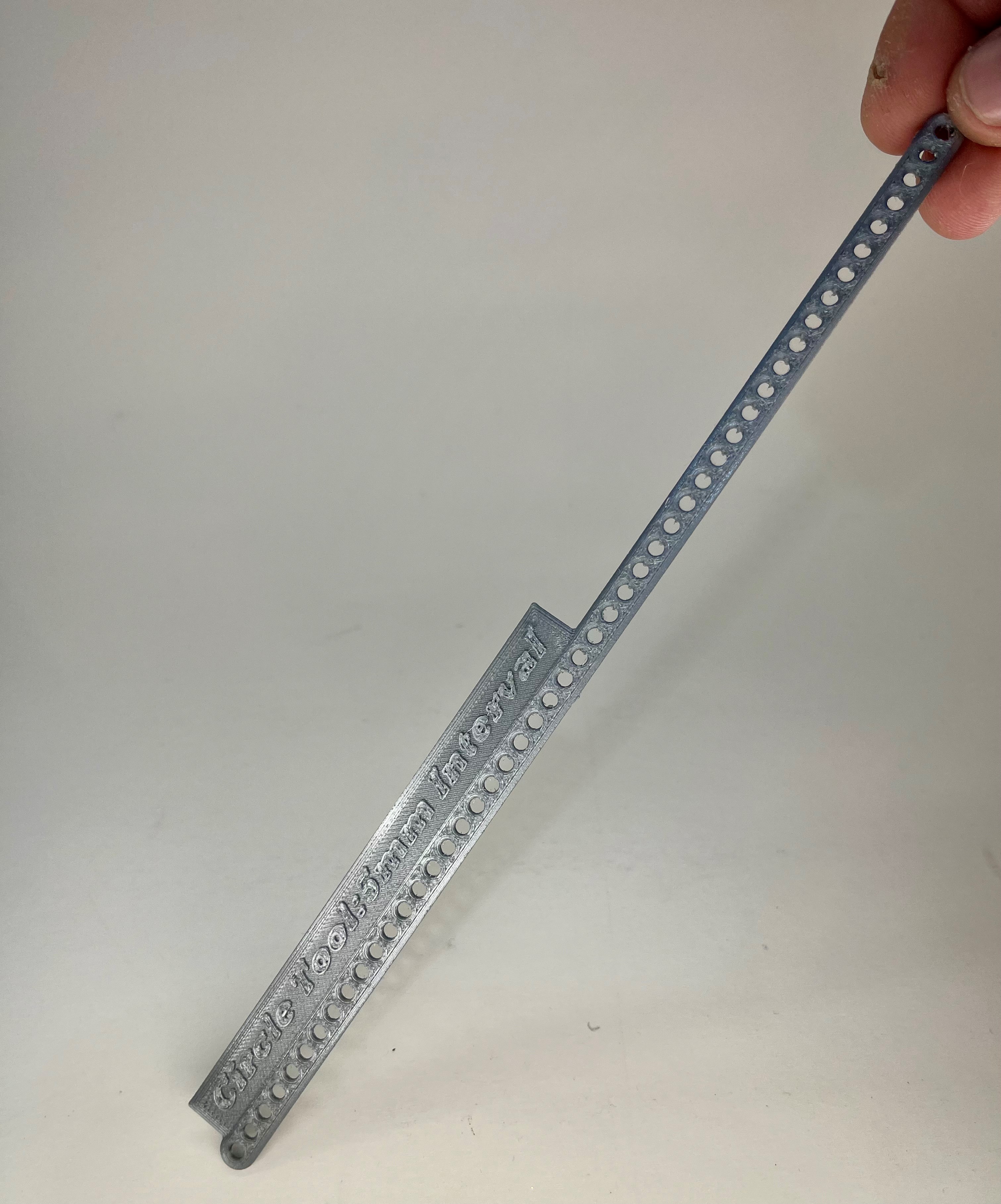 Simple Circle, Hole and Arc Drawing Tool: 5-235mm Radius with 5mm Intervals