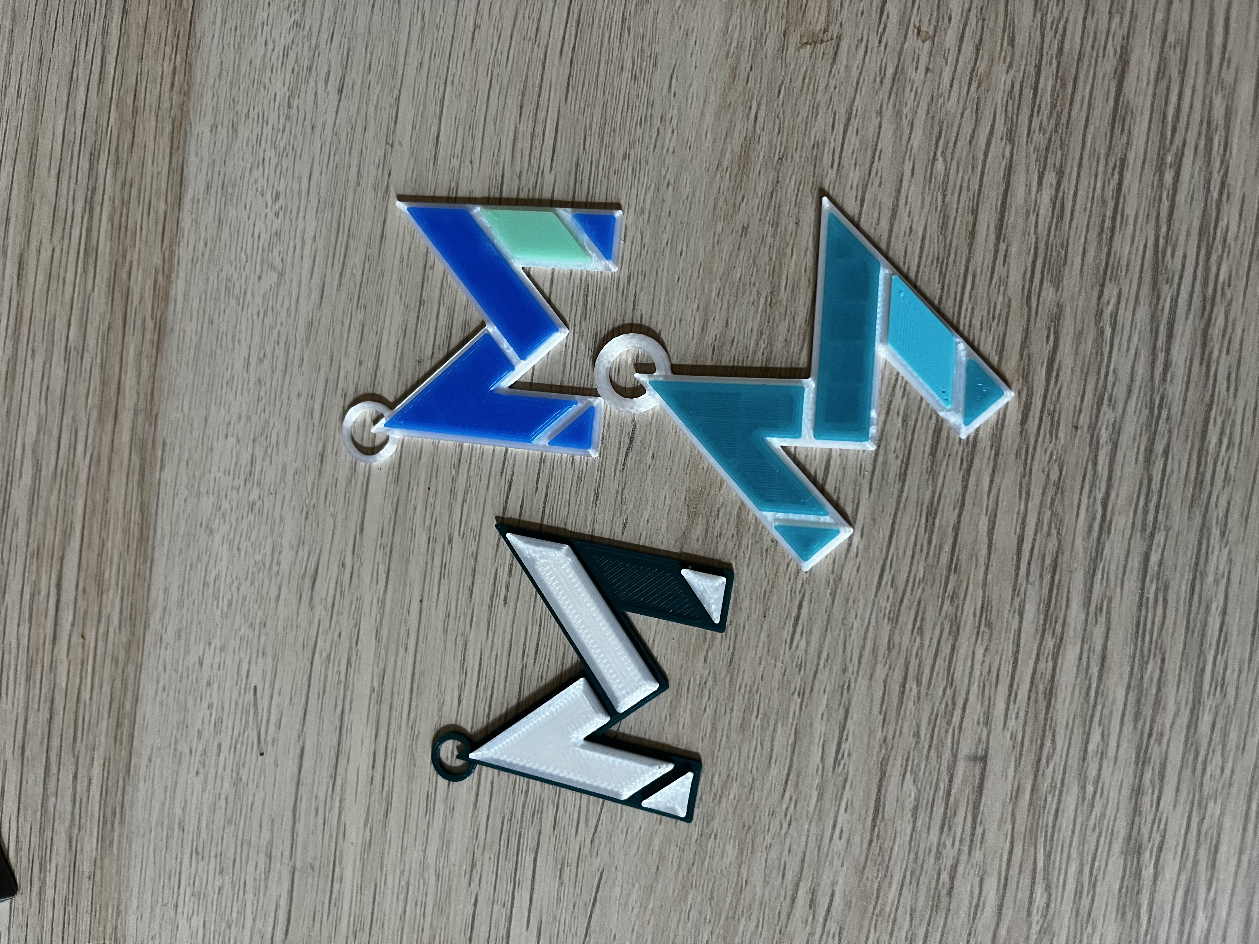 Miniatura 3 do modelo 3D M letter Keychain