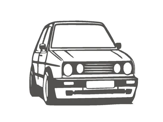 Wall art Vw golf 2