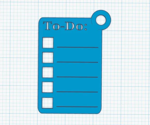 To-Do List Template (keychain)