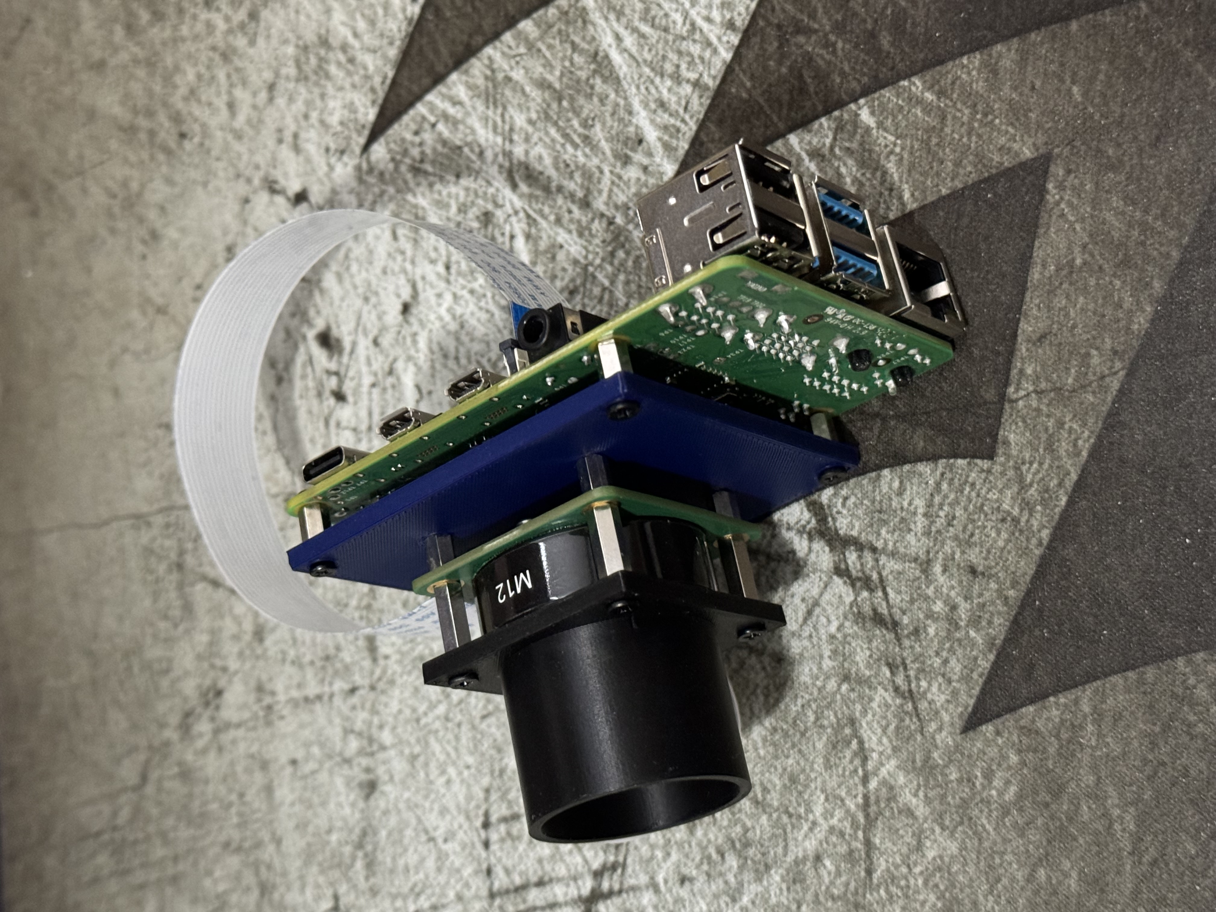 Minimalist Raspberry Pi 4 and HQ Cam Mount Plate