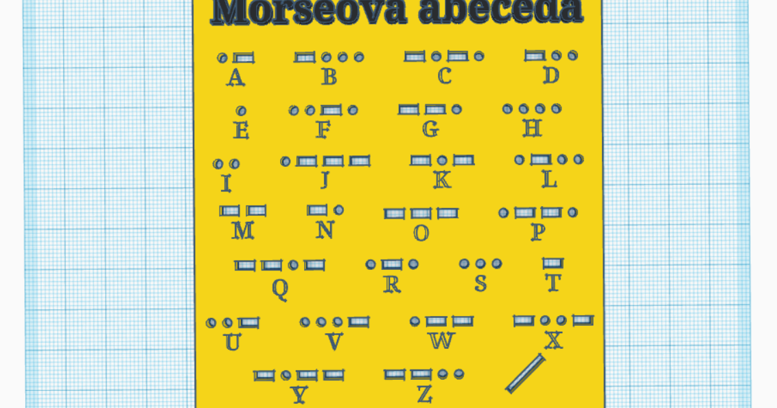 3D Morseova abeceda (3D Morse's alphabet ) by Muad´Dib | Download free ...