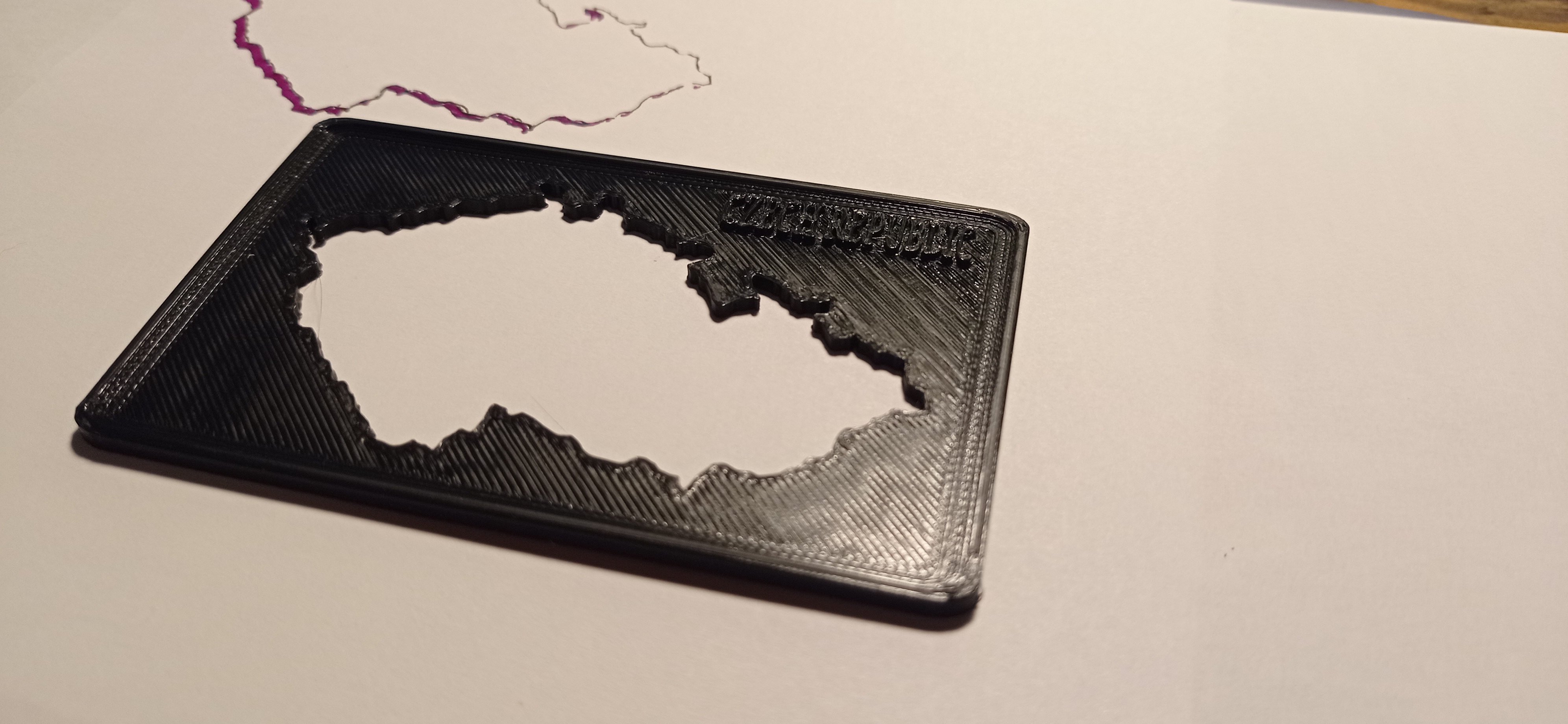 Miniatura 3 do modelo 3D Czech Republic stencil map