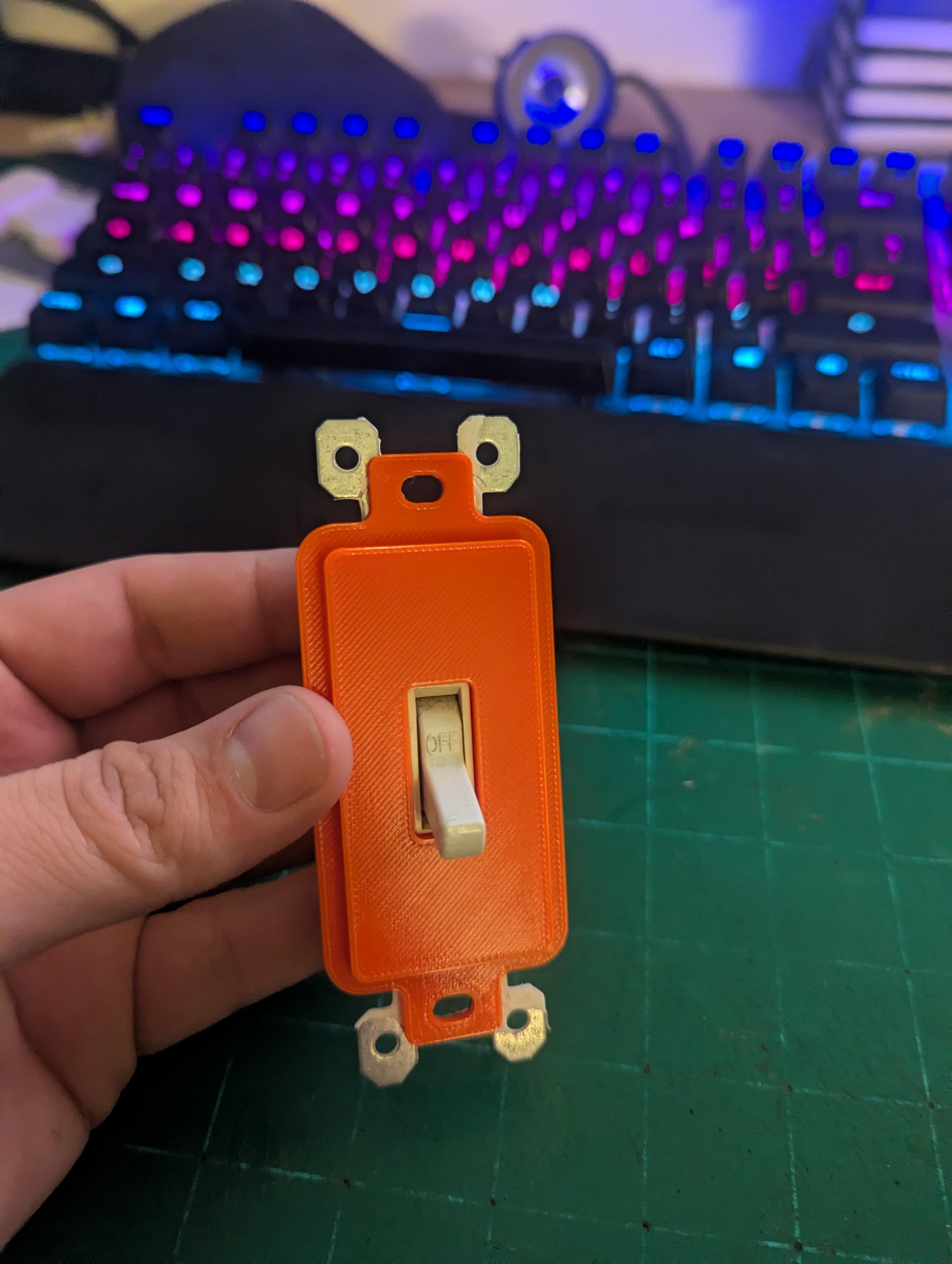 Switch wall plate adapter
