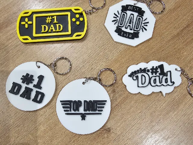 Fathers day keyrings