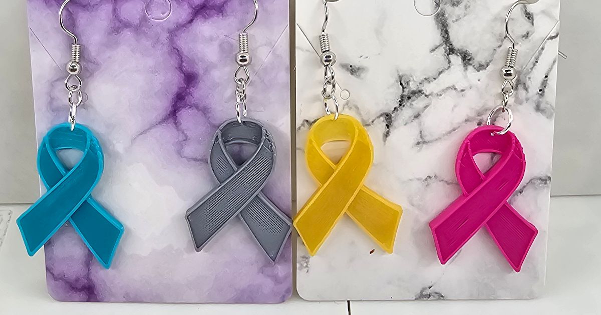 Awareness Ribbons (Brain Cancer, Breast Cancer, Childhood Cancer, PTSD ...