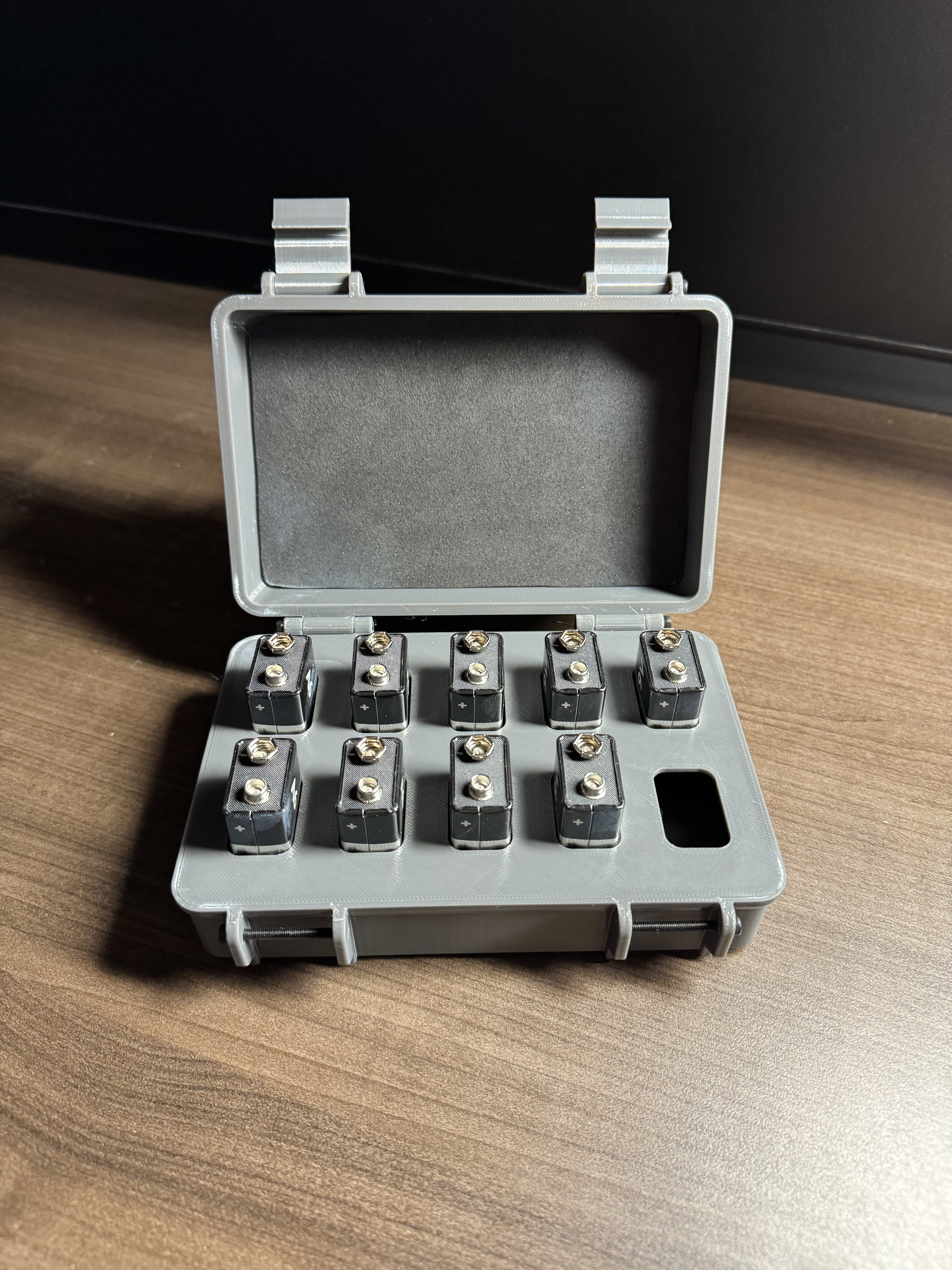 Rugged Box - 9v Battery Holder/Storage 3D model thumbnail