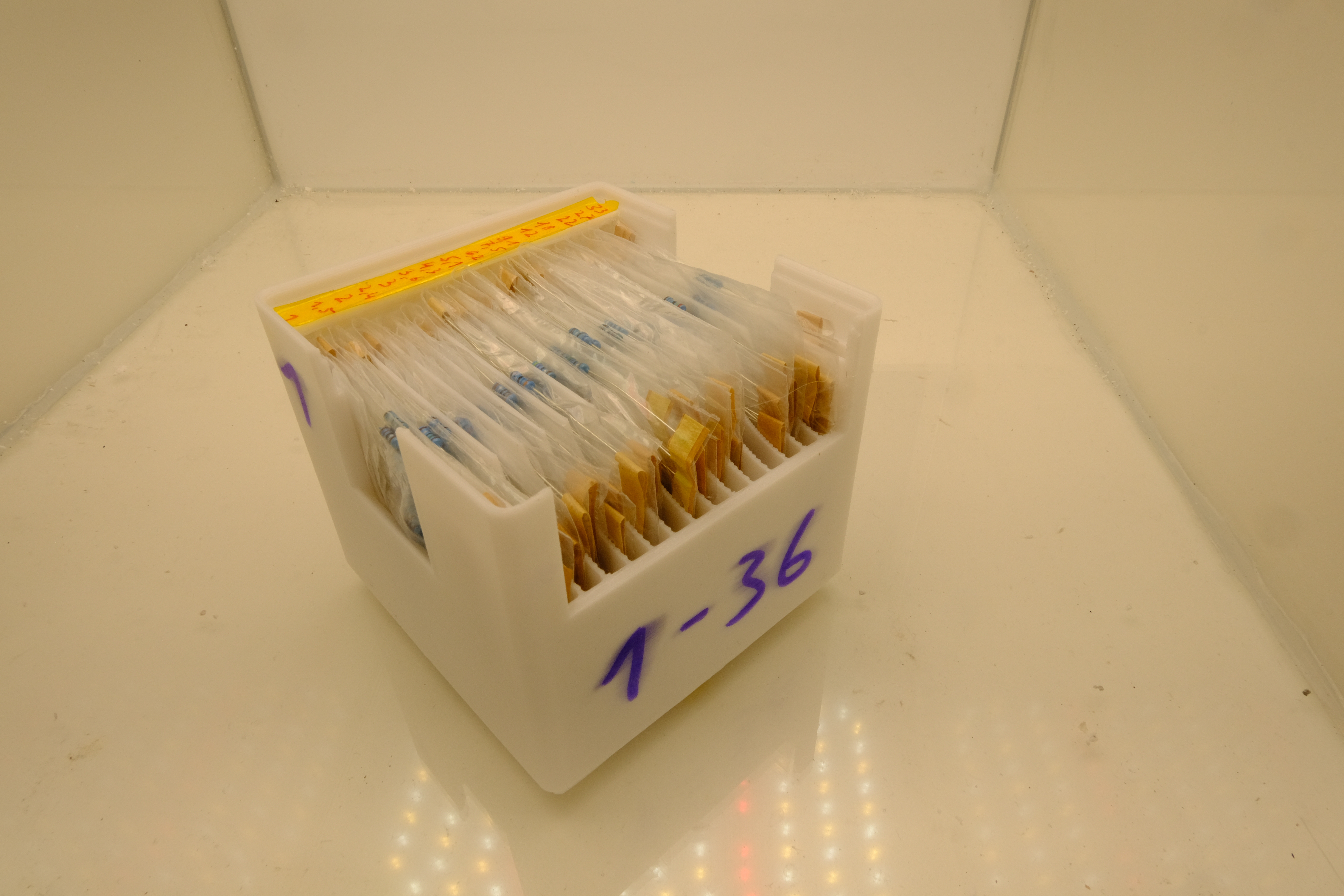 Gridfinity Resistor / Diode holder — miniatura 2
