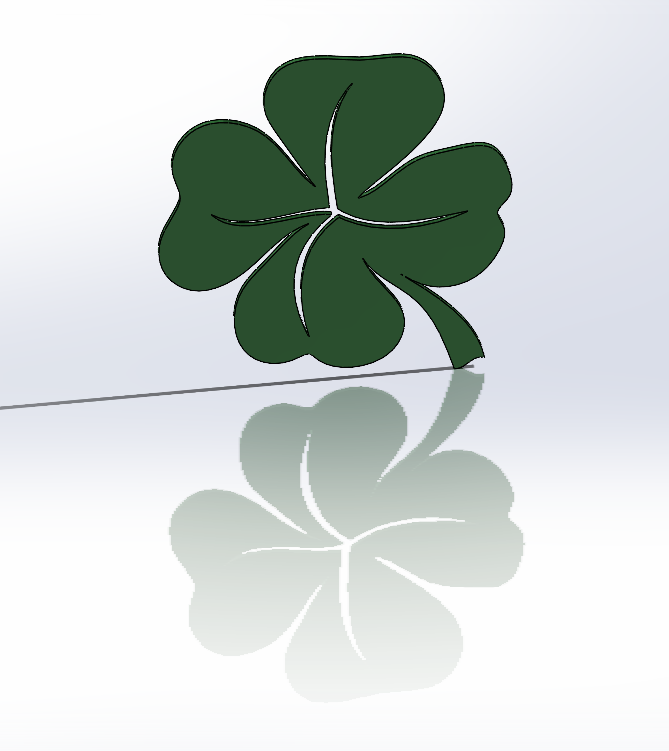 Clover Drawing Template by yurfeus | Download free STL model ...