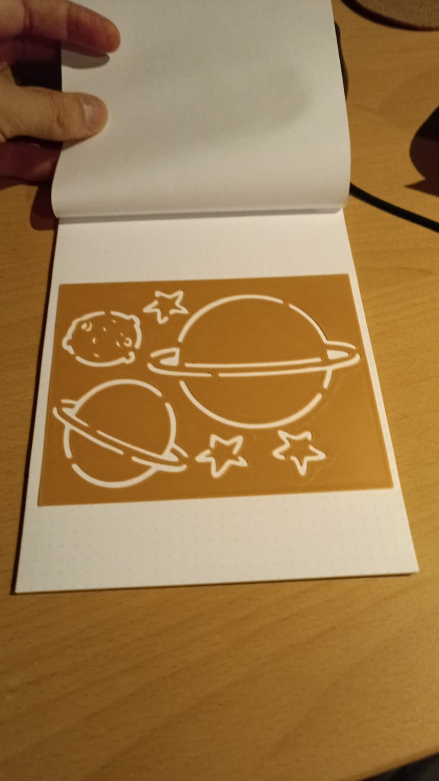 Miniatura 2 do modelo 3D Moon Stencil, Space Template