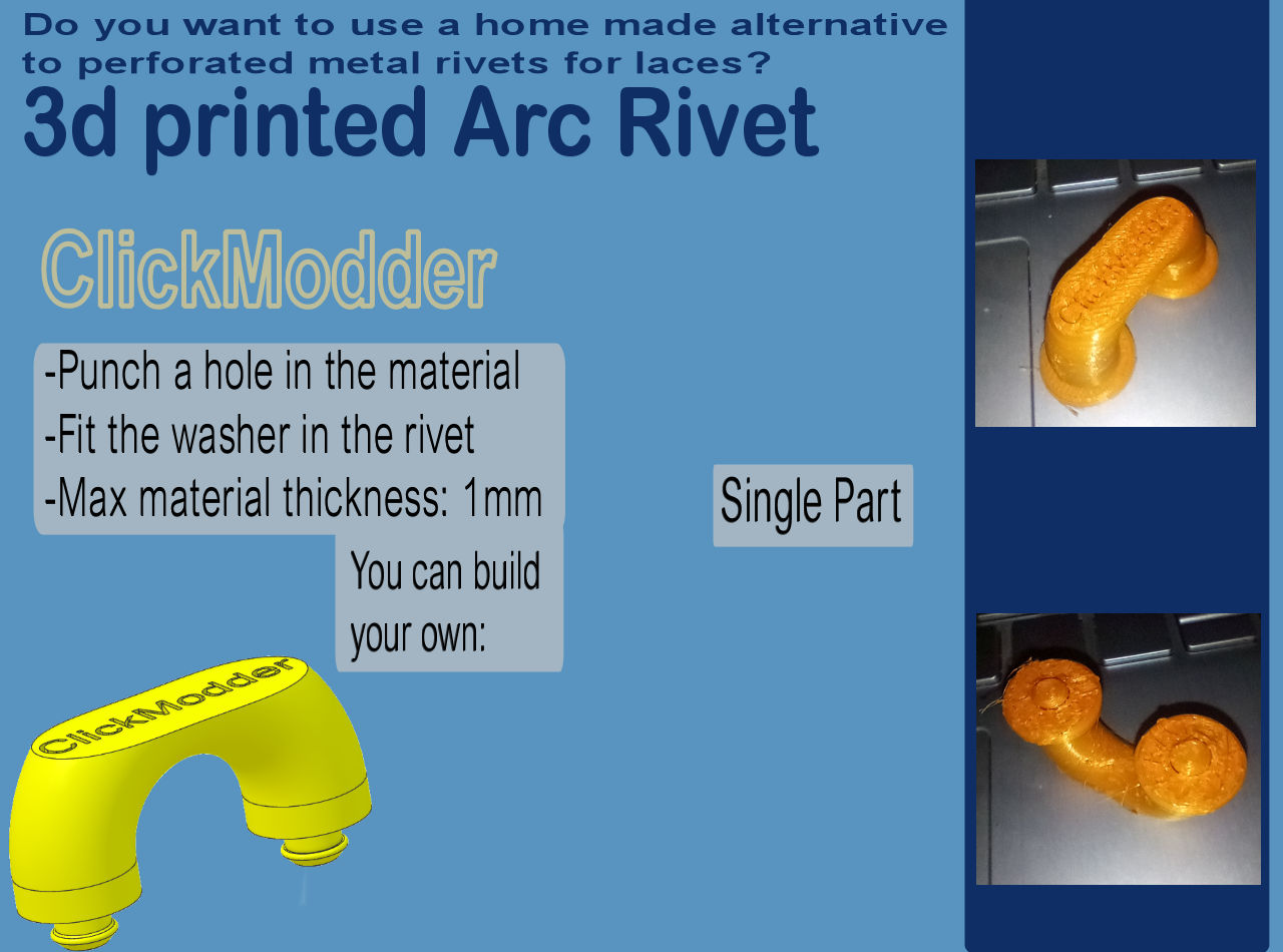 3d printed Arc Rivet
