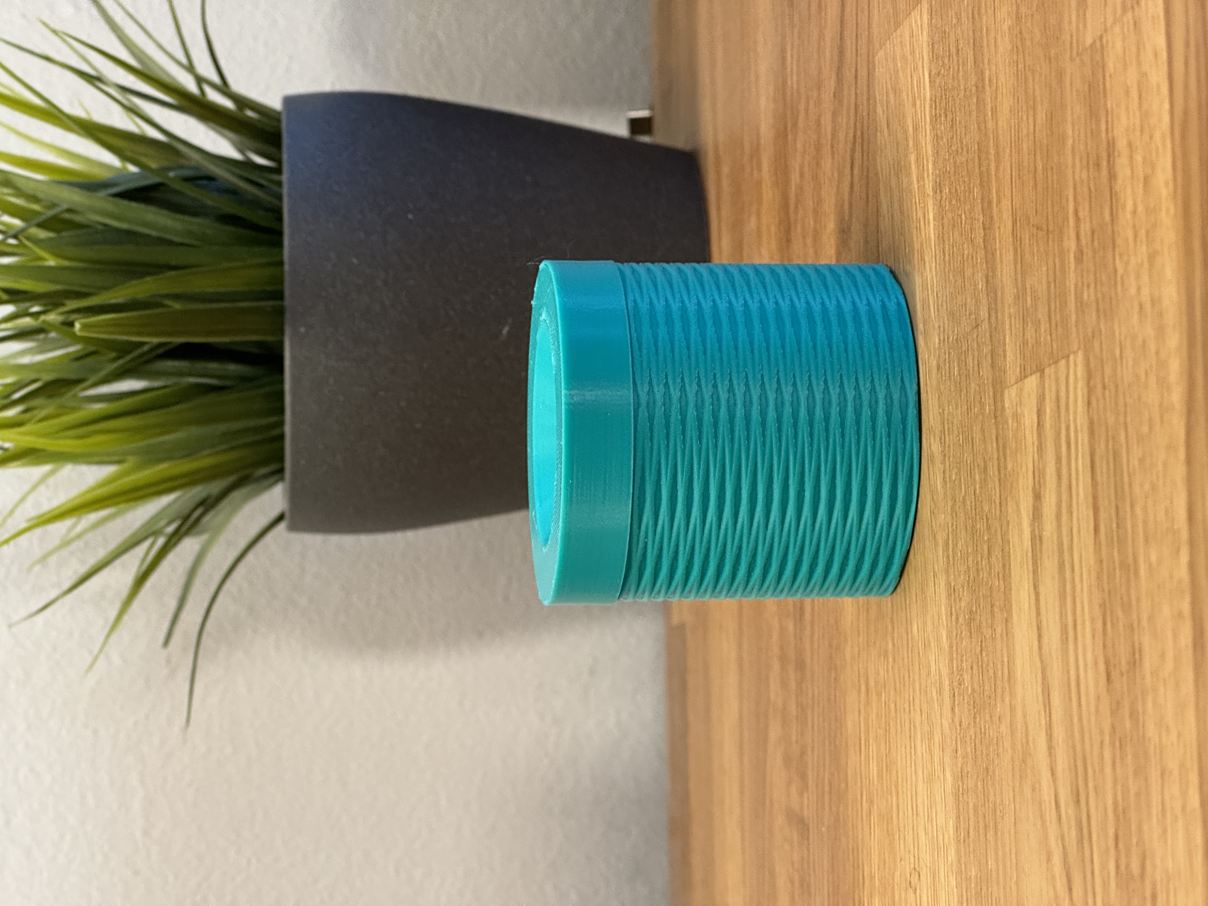 Ashtray with spyral pattern